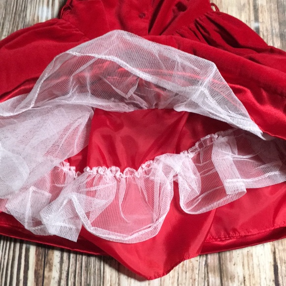 Red Velvet Dress - Picture 3 of 5